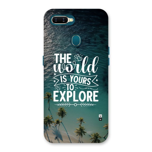 World To Explore Back Case for Oppo A11k