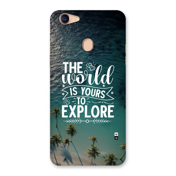 World To Explore Back Case for Oppo F5