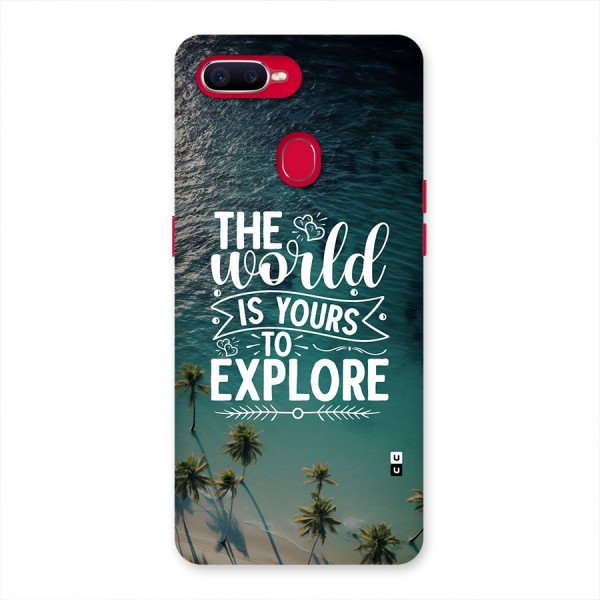 World To Explore Back Case for Oppo F9 Pro