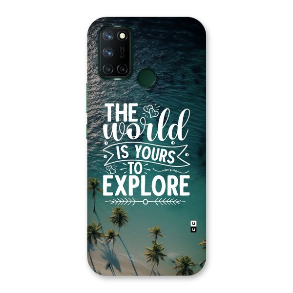 World To Explore Back Case for Realme C17
