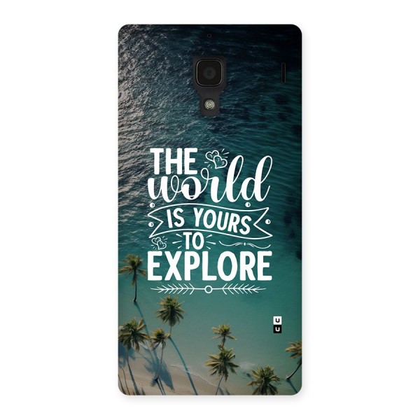 World To Explore Back Case for Redmi 1s