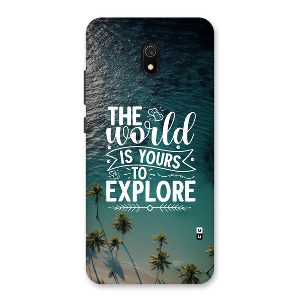 World To Explore Back Case for Redmi 8A