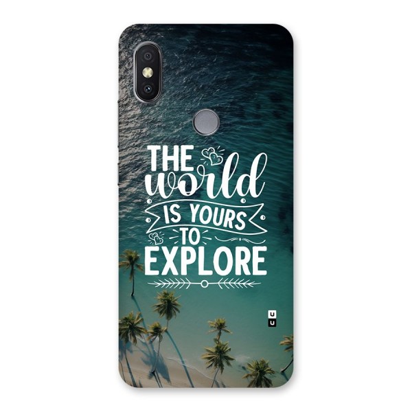 World To Explore Back Case for Redmi Y2