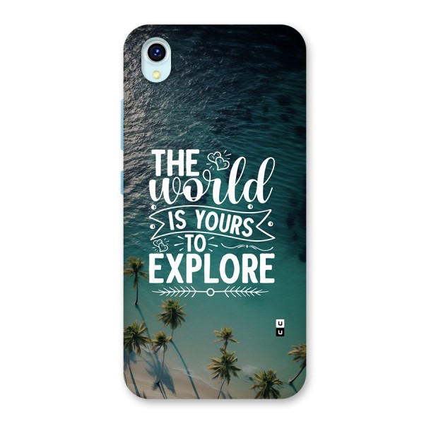World To Explore Back Case for Vivo Y1s
