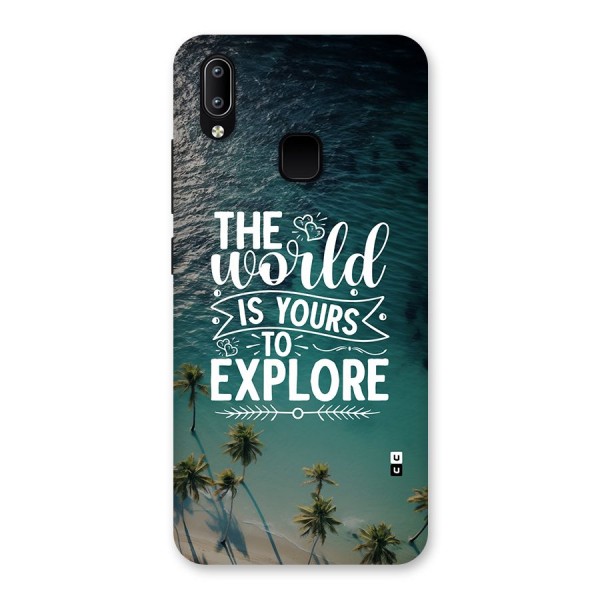 World To Explore Back Case for Vivo Y93