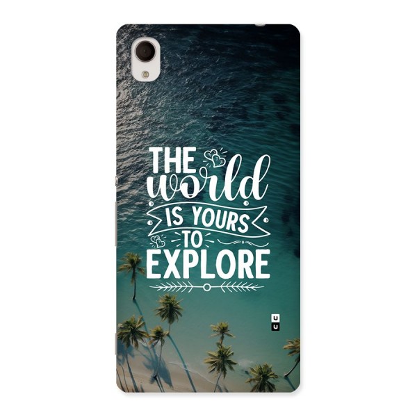 World To Explore Back Case for Xperia M4