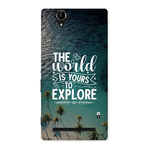 World To Explore Back Case for Xperia T2