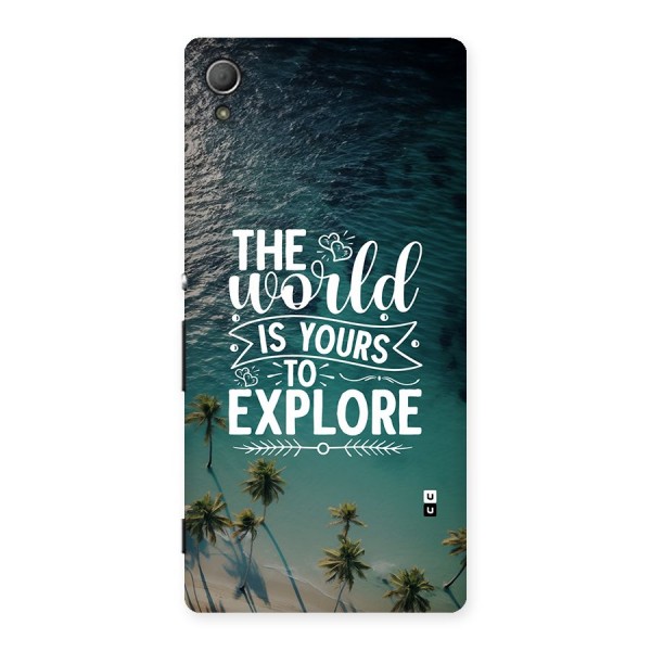 World To Explore Back Case for Xperia Z4