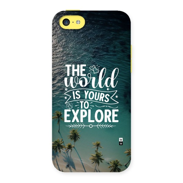 World To Explore Back Case for iPhone 5C