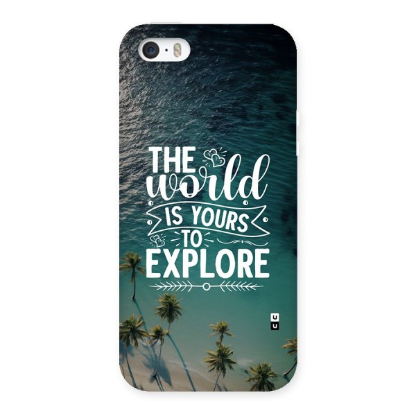World To Explore Back Case for iPhone 5 5s