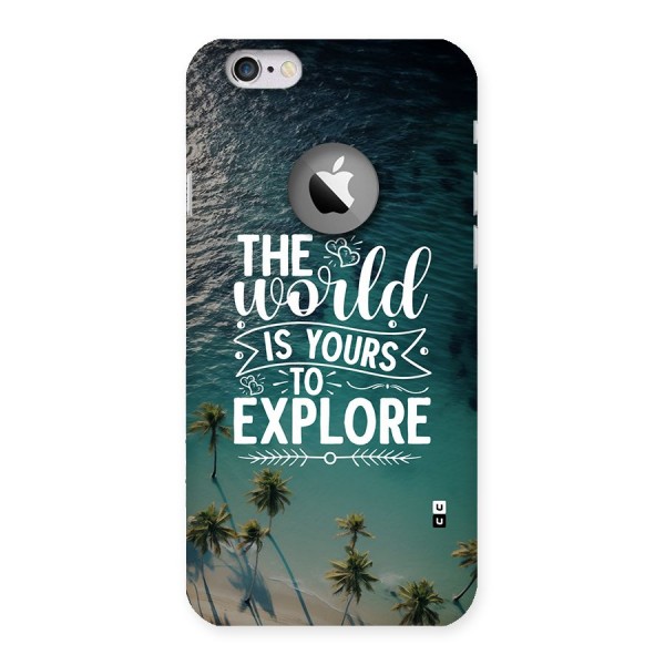 World To Explore Back Case for iPhone 6 Logo Cut