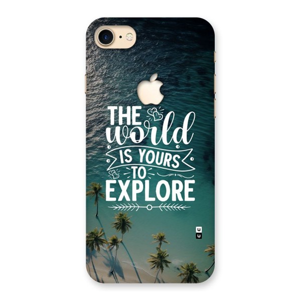 World To Explore Back Case for iPhone 7 Apple Cut