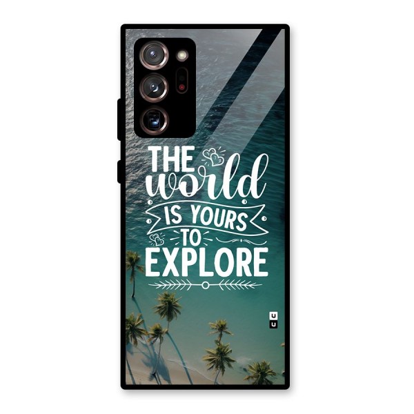 World To Explore Glass Back Case for Galaxy Note 20 Ultra 5G