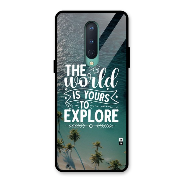 World To Explore Glass Back Case for OnePlus 8