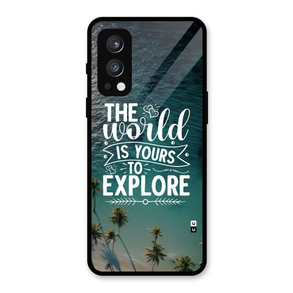World To Explore Glass Back Case for OnePlus Nord 2 5G