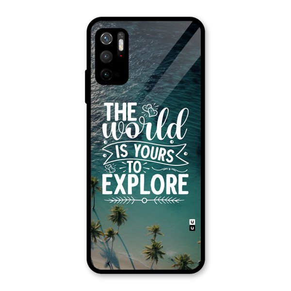 World To Explore Glass Back Case for Poco M3 Pro 5G