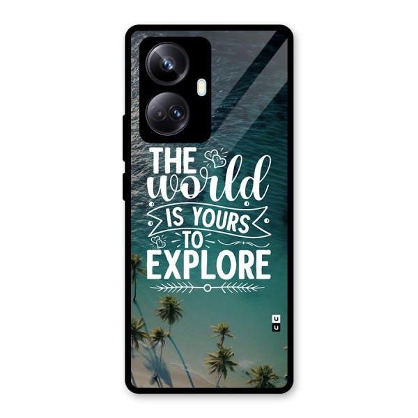 World To Explore Glass Back Case for Realme 10 Pro Plus
