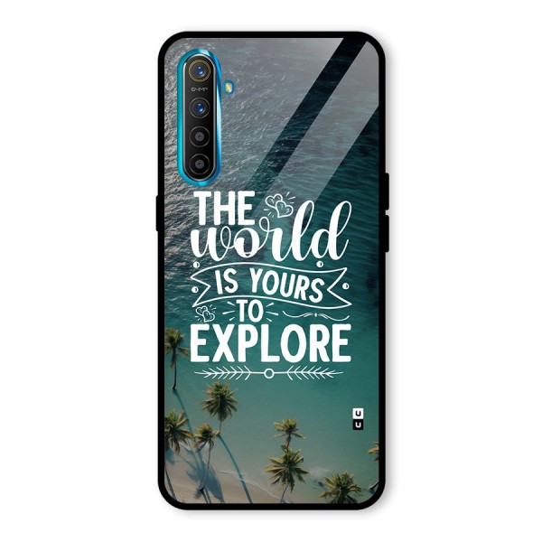 World To Explore Glass Back Case for Realme X2