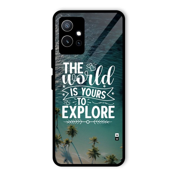 World To Explore Glass Back Case for Vivo iQOO Z6
