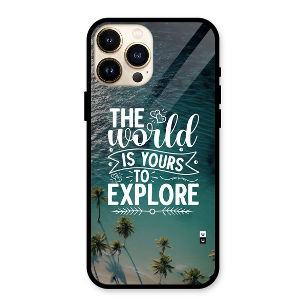 World To Explore Glass Back Case for iPhone 13 Pro Max