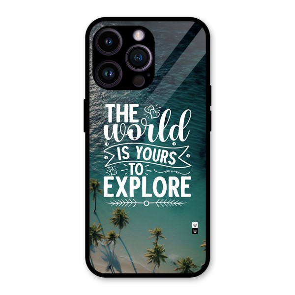 World To Explore Glass Back Case for iPhone 14 Pro Max