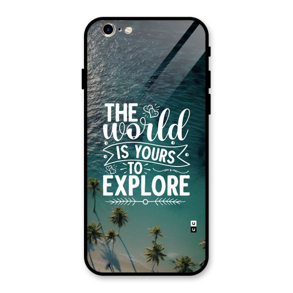 World To Explore Glass Back Case for iPhone 6 6S