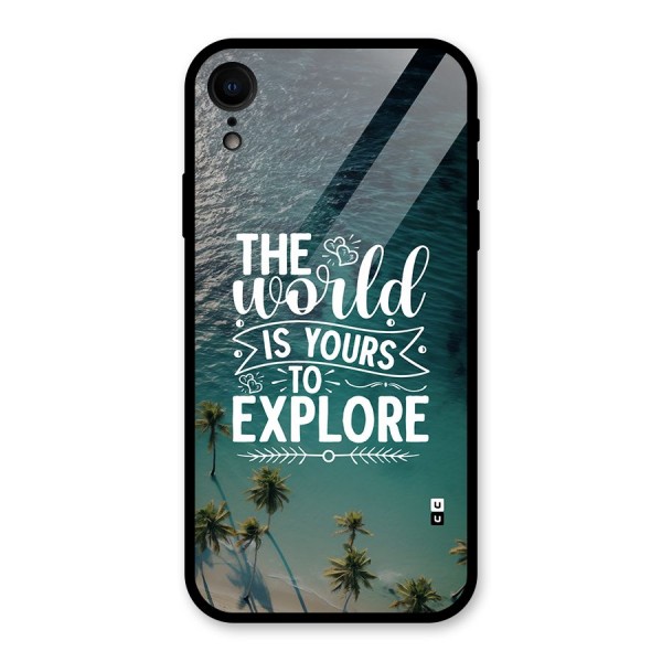 World To Explore Glass Back Case for iPhone XR