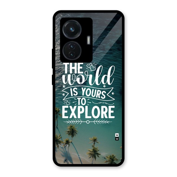 World To Explore Glass Back Case for iQOO Z6 44W