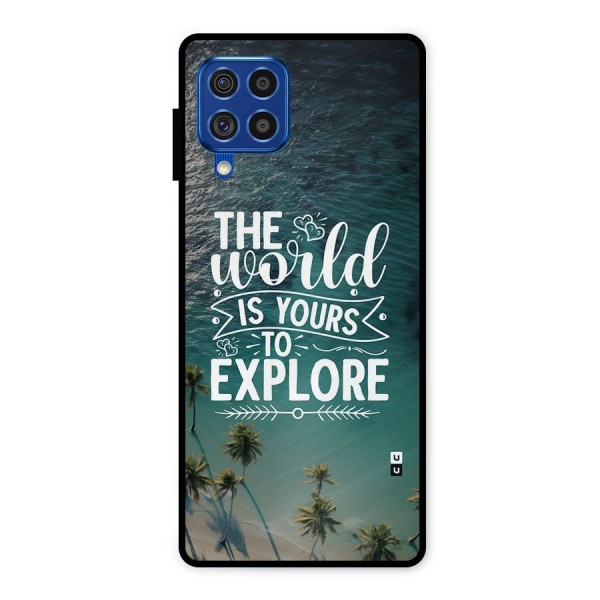 World To Explore Metal Back Case for Galaxy F62