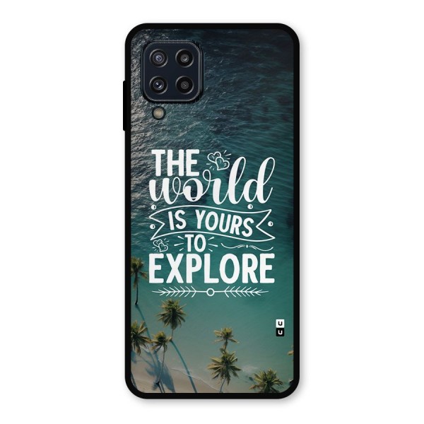 World To Explore Metal Back Case for Galaxy M32