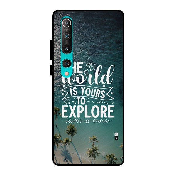 World To Explore Metal Back Case for Mi 10
