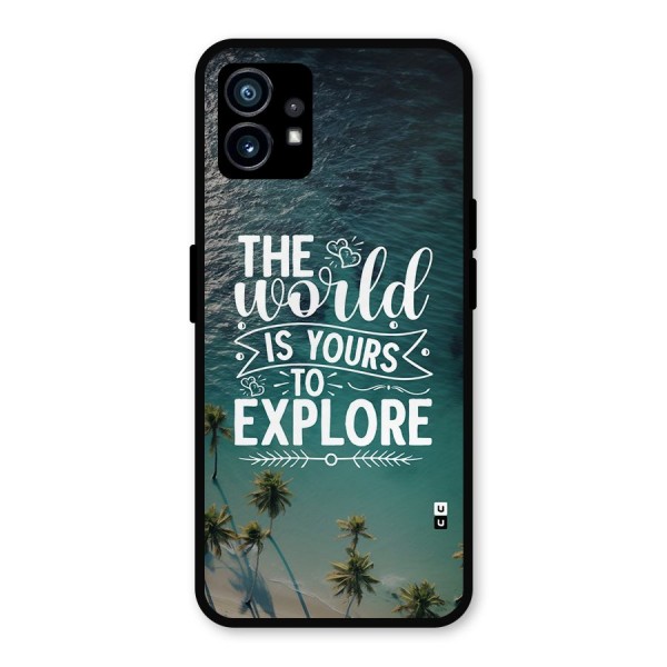 World To Explore Metal Back Case for Nothing Phone 1