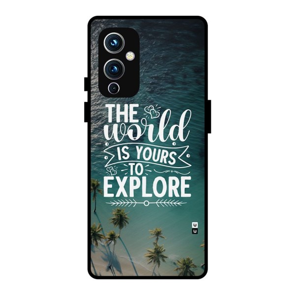 World To Explore Metal Back Case for OnePlus 9