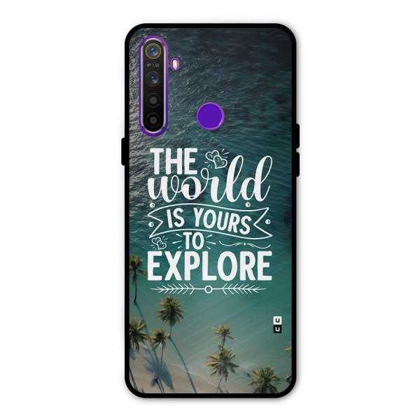 World To Explore Metal Back Case for Realme 5