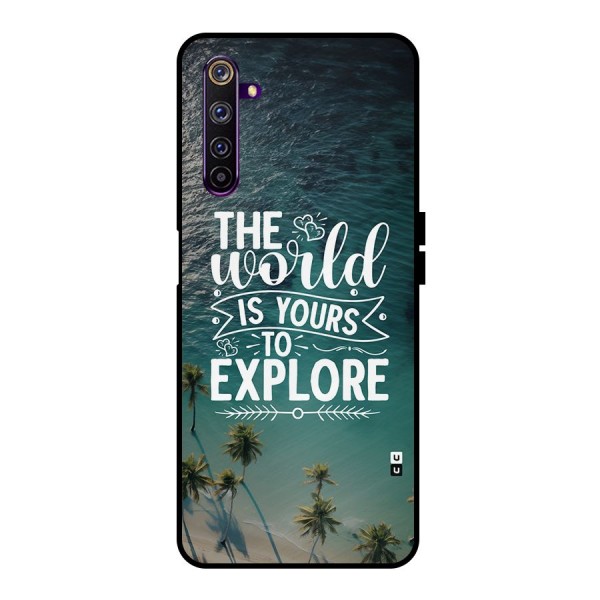 World To Explore Metal Back Case for Realme 6 Pro