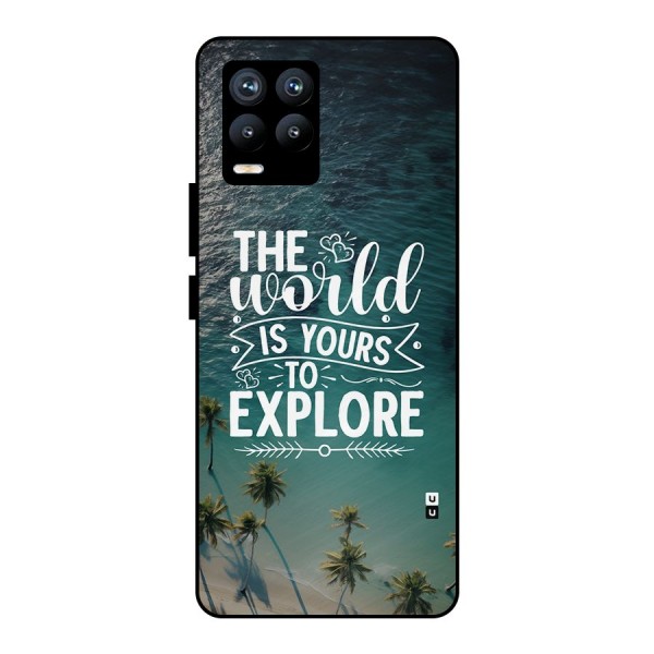 World To Explore Metal Back Case for Realme 8 Pro