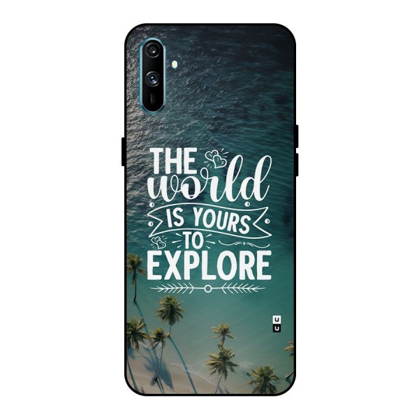 World To Explore Metal Back Case for Realme C3