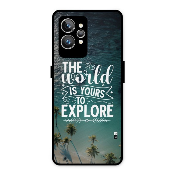 World To Explore Metal Back Case for Realme GT2 Pro