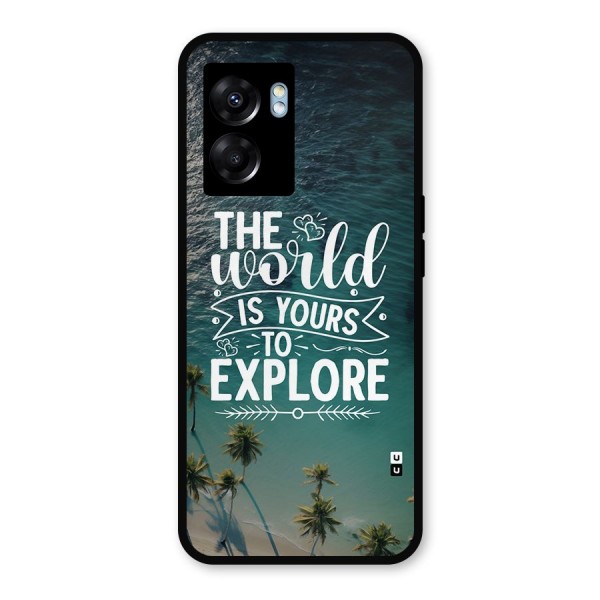 World To Explore Metal Back Case for Realme Narzo 50 5G