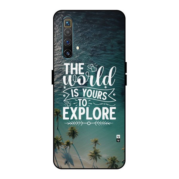 World To Explore Metal Back Case for Realme X3