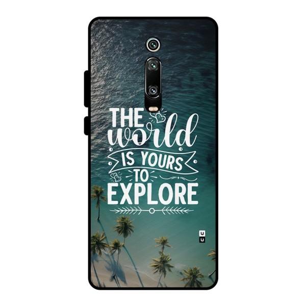 World To Explore Metal Back Case for Redmi K20