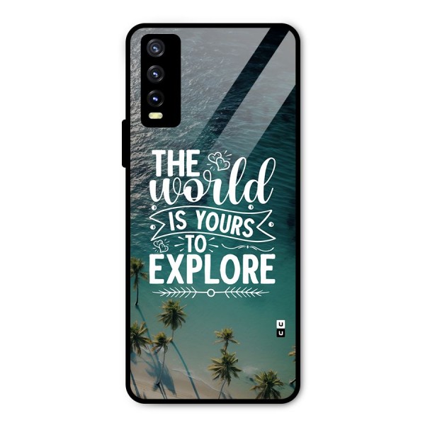 World To Explore Metal Back Case for Vivo Y20i