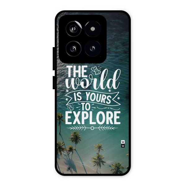 World To Explore Metal Back Case for Xiaomi 14