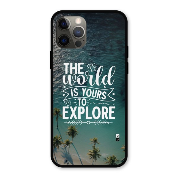 World To Explore Metal Back Case for iPhone 12 Pro