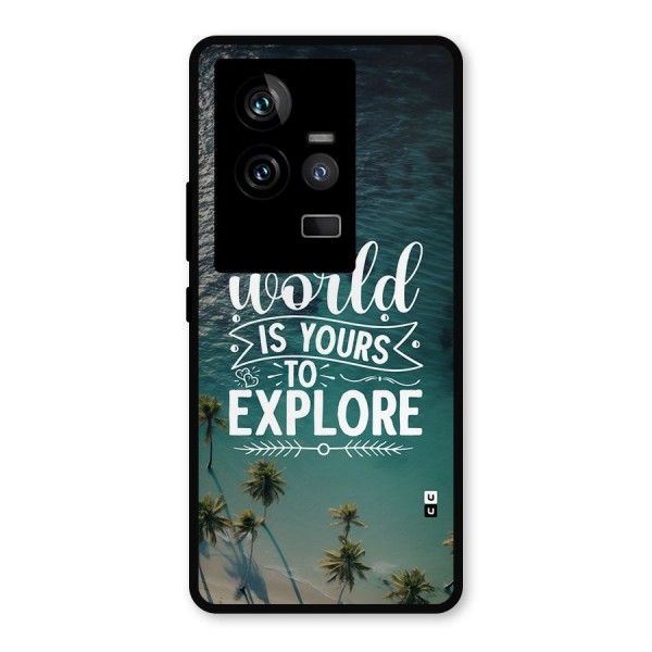 World To Explore Metal Back Case for iQOO 11 5G