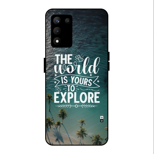 World To Explore Metal Back Case for realme 9 5G SE