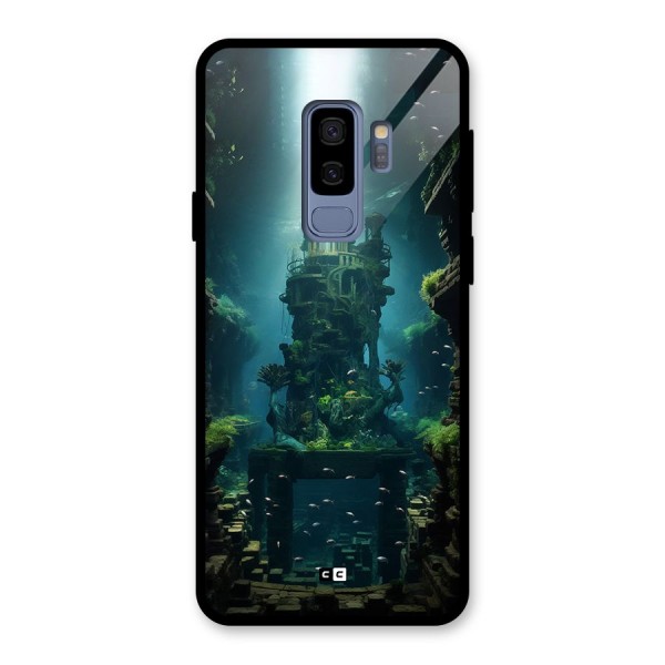 World Under Water Glass Back Case for Galaxy S9 Plus