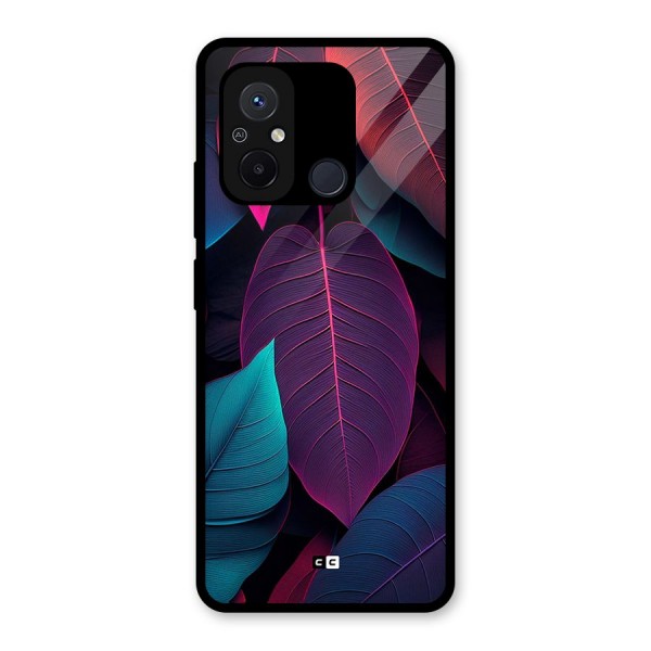 Wow Leaves Glass Back Case for Redmi 12C