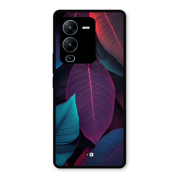 Wow Leaves Metal Back Case for Vivo V25 Pro