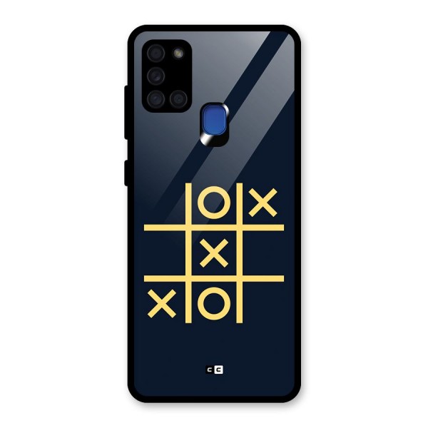 XOXO Winner Glass Back Case for Galaxy A21s